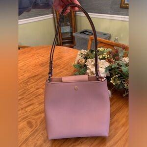 NWT Tory Burch Pink Emerson Bucket Bag